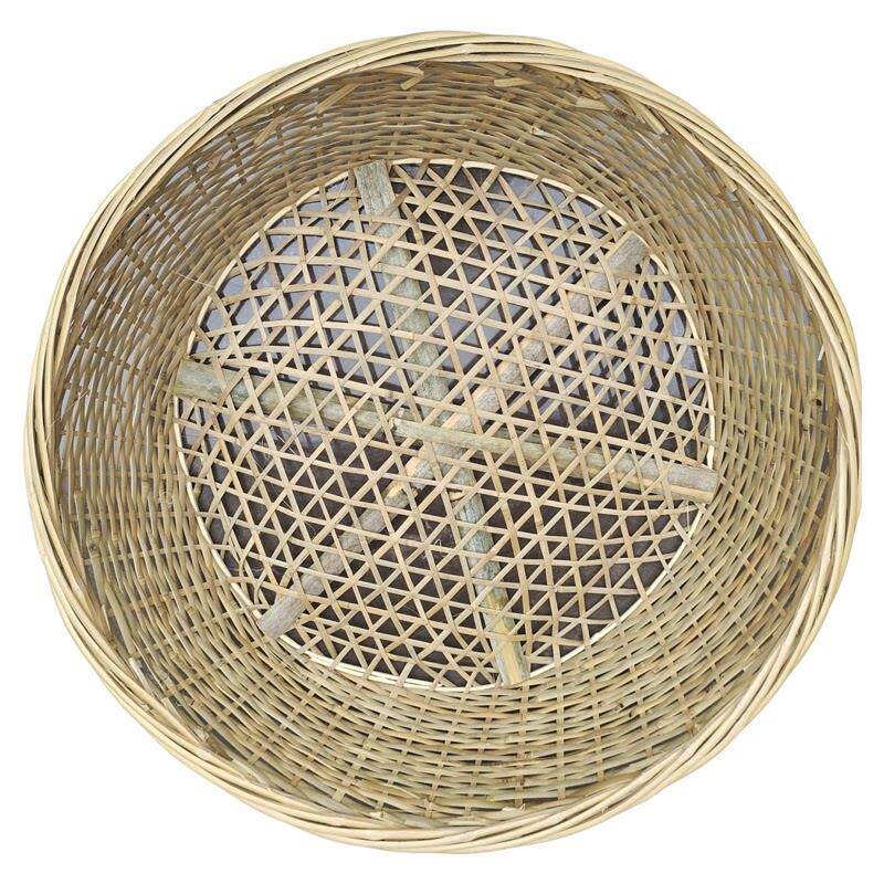 食品级豆腐竹筛子网粗孔筛影视道具竹编圆竹制品山东大饼竹筐筛子