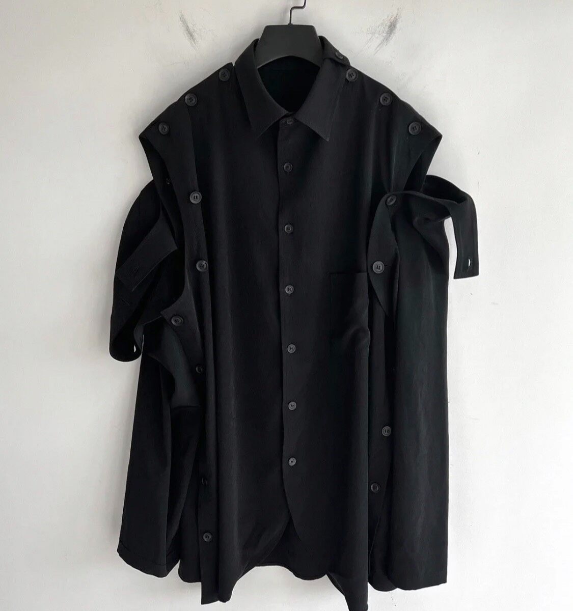 Yohji Yamamoto 21SS Multi-Structure Garment — detail