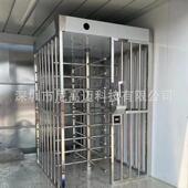 烤漆颜色 全高旋转闸门禁防尾随电动辊闸十字栅栏半高单向进出口