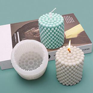 3D Cylinder Candle Mold DIY Silicone Candle Mold Cake Resin