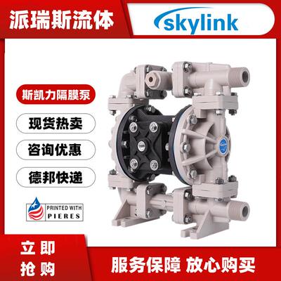 skylink气动隔膜泵PS15PP-AT-SP-PP-SP-OF耐酸碱污水泵DN15