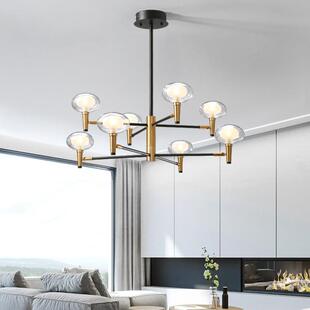 北欧客厅灯轻奢创意个性 水母玻璃球吊灯卧室现代简约网红2019新款