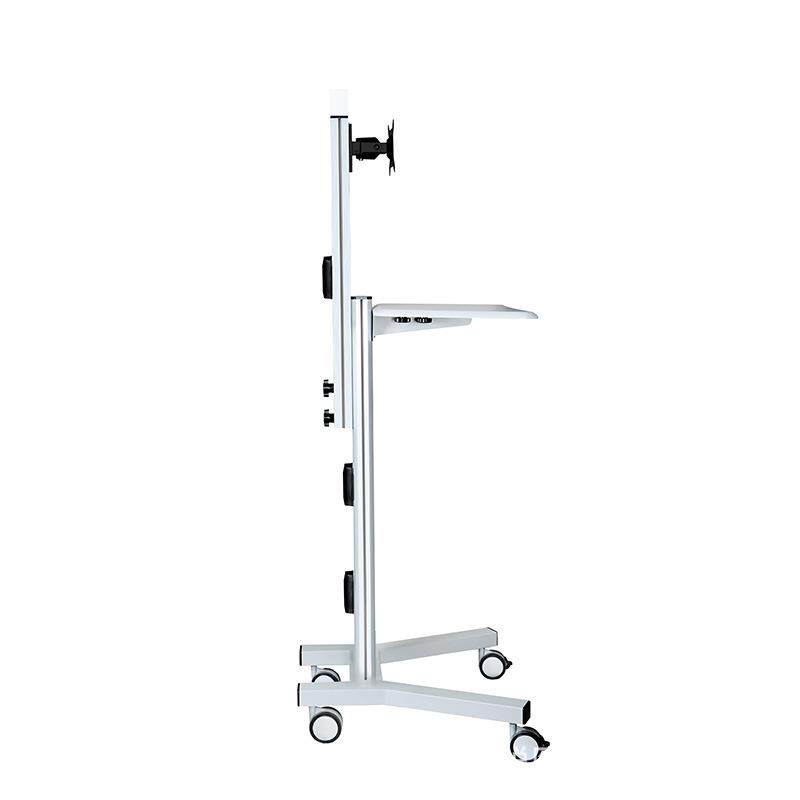 护士查房工作站一体机台车移动口扫电脑车显示器支架机房运维推车