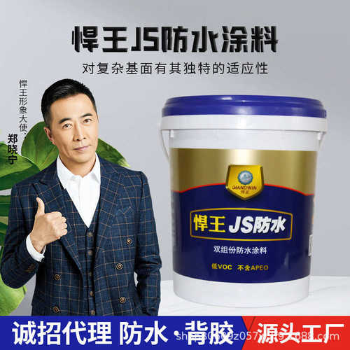 JS聚合物水泥基防水涂料补漏防漏厨房卫生间外墙屋顶环保防水材料