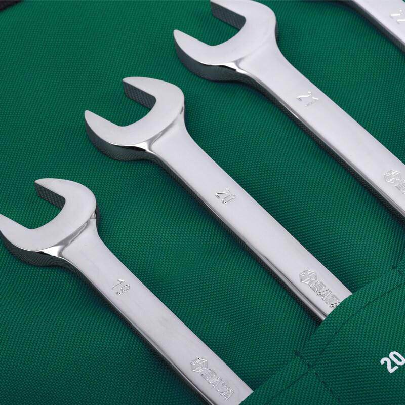 口0801784418开扳手套装开梅花两用扳手工具梅6呆扳手扳17件-22mm
