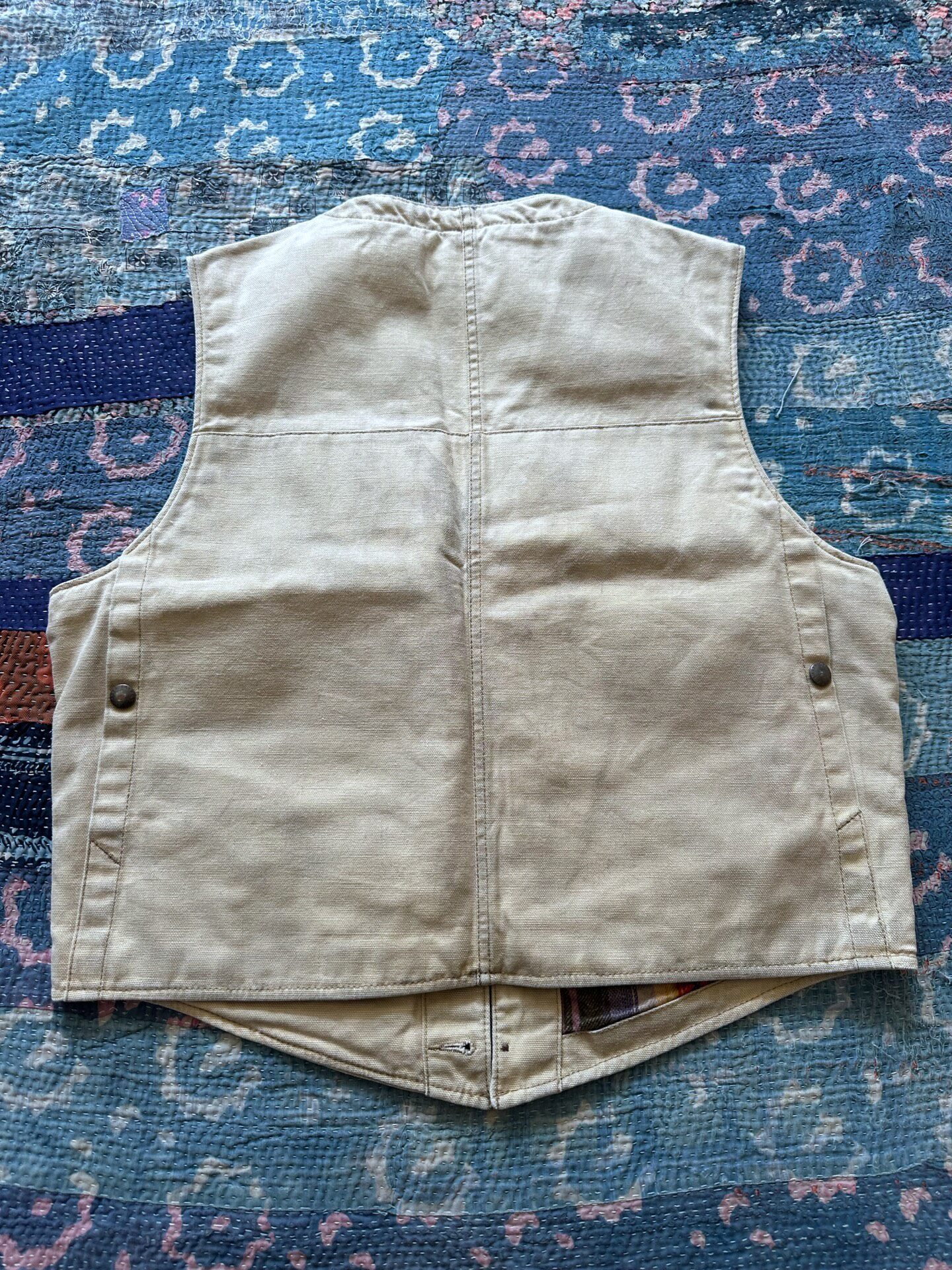 Polo Ralph Lauren Beige Distressed Vest — front