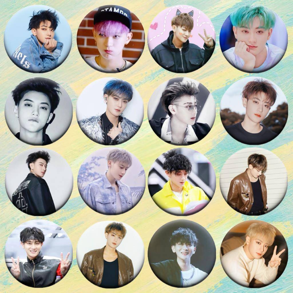 黄子韬徽章谷子吧唧58mm马口铁生日礼物明星周边书包创意挂件应援