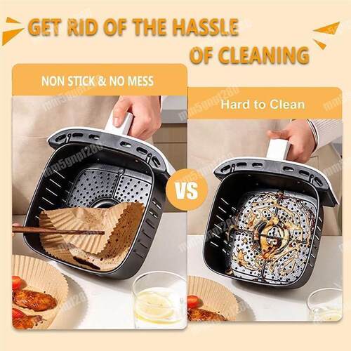 100pcs Air fryer Paper Disposable Baking Paper