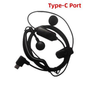 对讲机耳机线原装配件头c型接口通用耳机迷你小