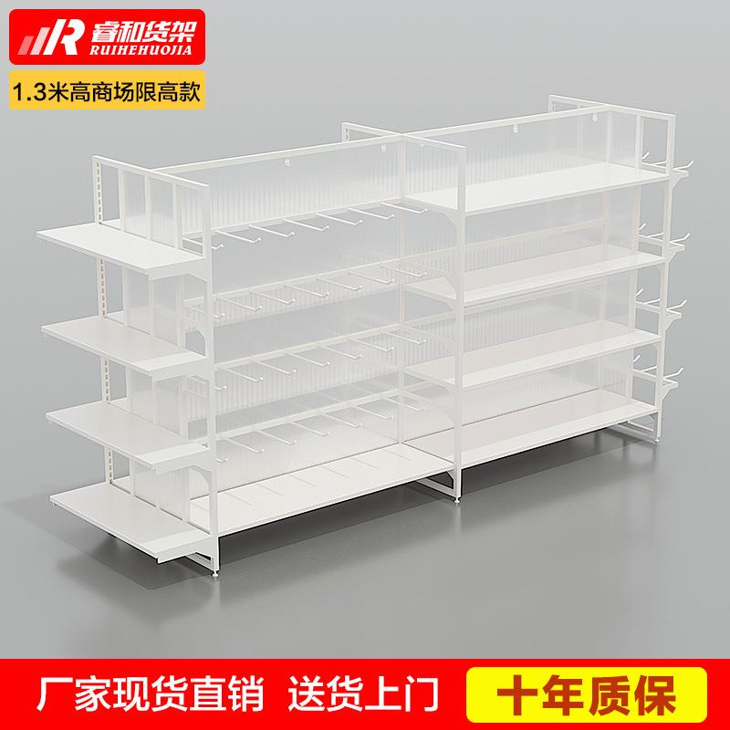 名创中岛谷子文具店宠物母婴奶粉双面货架精品饰品袜子展厅陈列柜