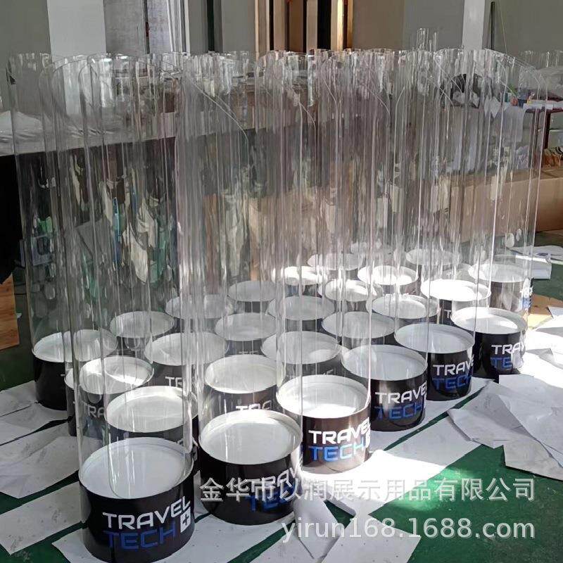 设计亚克力展示架U型护颈枕展示柜 乘车脖枕飞机旅行头枕陈列架子