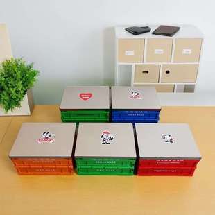 大号后备箱可折叠收纳箱车载塑料翻盖整理箱多功能家用户外储物箱