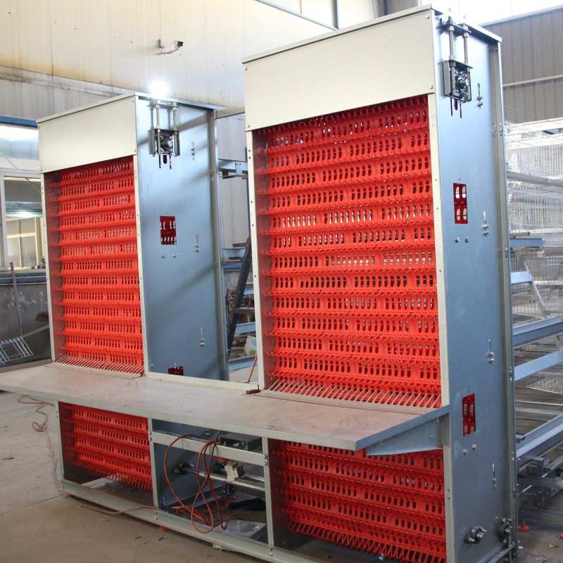 阶梯蛋鸡笼全自动新款养鸡养殖设备加背负式喂料机多层阶梯热镀锌