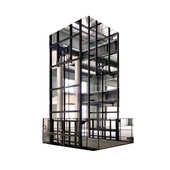 载货升降机 厂房固定式 双轨升降平台 液压双轨升降机家用电梯