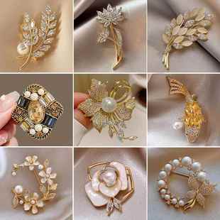 新款 高端百搭胸花 合金胸针高级感小众女批货高档别针大衣西装