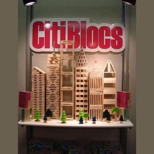 外贸CITIBLOCS300片原木色堆塔搭积木木制儿童玩具YB255
