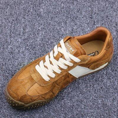 头层牛皮男鞋运动阿甘鞋2026春季新款真皮德训鞋软底防滑休闲板鞋