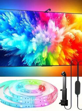 TV视同L屏氛YF25304围灯智能灯电带随屏抓取电视屏幕步rgb幻彩ED