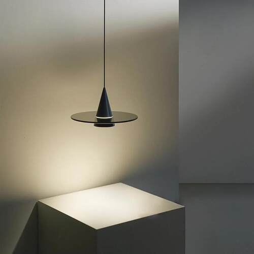 意式极简 餐厅吊灯现代高端设计师飞碟吧台圆形餐桌卧室床头灯