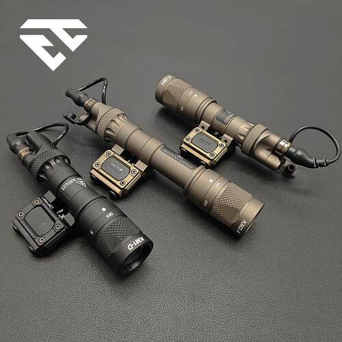 户外M300V强光爆闪照明M600V手电筒长亮鼠尾开关尾盖套装