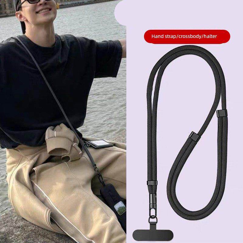 手机挂绳斜挎可背绳壳脖子耐用长款女挂脖高端运动炼防摔防盗男款
