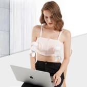 直销新款 哺乳无钢圈吸奶器吸奶内衣全罩杯可哺乳 免手扶文胸大码