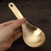纯黄铜刮痧勺子养生家用大面积背部肩颈刮痧全身通用按摩拍痧勺子