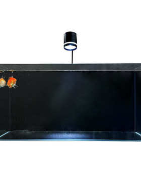 背滤鱼缸客厅桌面一体式循环过滤家用804040超白缸造景生态溪流缸