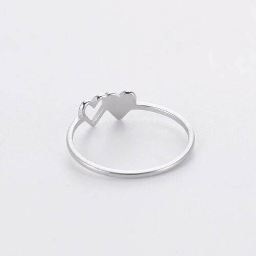 Initial Letter Ring for Women Stainless Steel A-Z Alphabet D