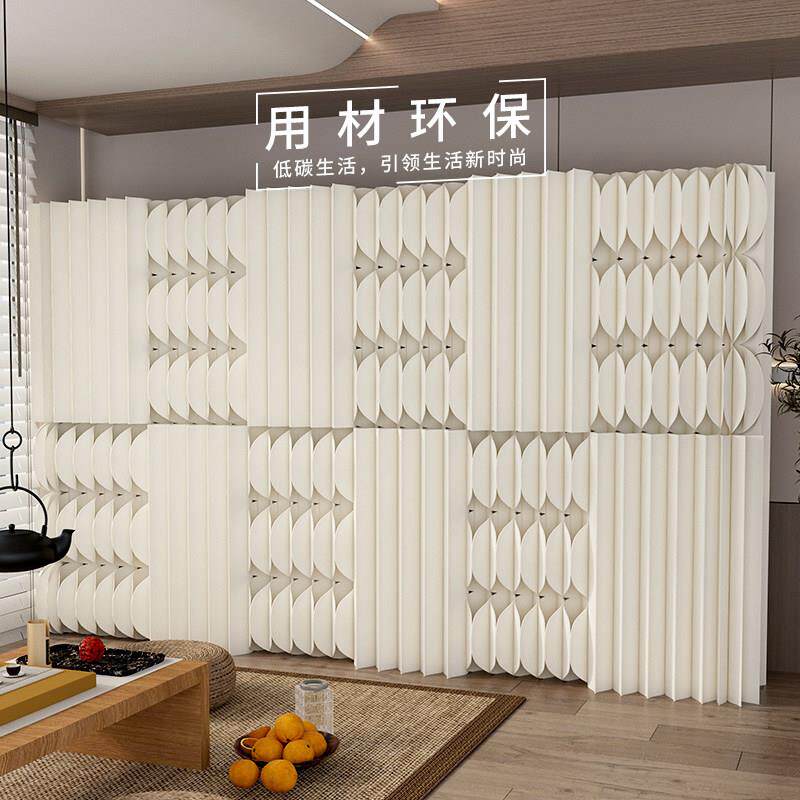 免安装移动隔断门折叠中式屏风隔断玄关分隔挡板隔墙简易自装屏风