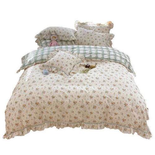 Four-Piece Bed Skirt Pure Cotton Household Bedding