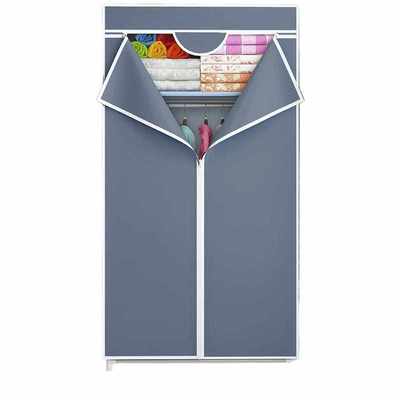 家用布衣柜出租房用简易衣柜卧室单人宿舍组装小型挂衣橱结实耐用