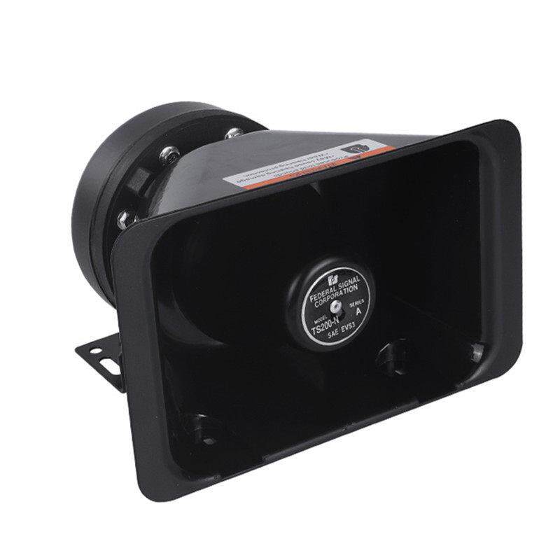 汽车警报器黑锋喇叭方口喇叭200W300W400W瓦车载扬声器12V24V通用
