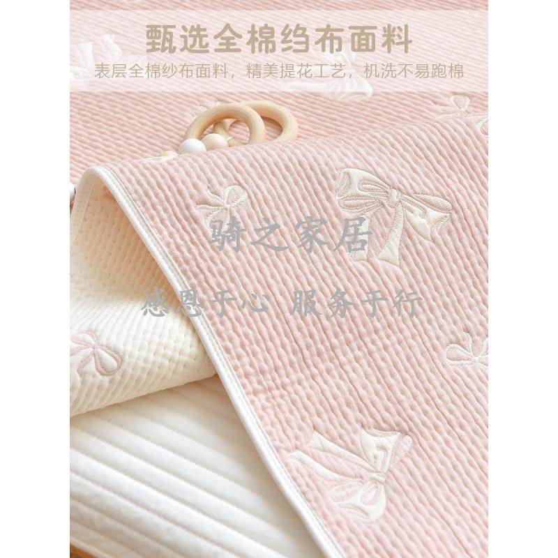 婴儿床单棉新生宝棉床笠幼儿园儿童QZWOZMSS拼接床纯夹垫子宝四季