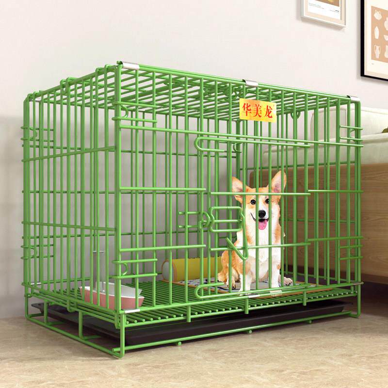 加粗狗笼子小型犬中型犬泰迪柯基法斗室内家用带厕所狗窝宠物栅栏