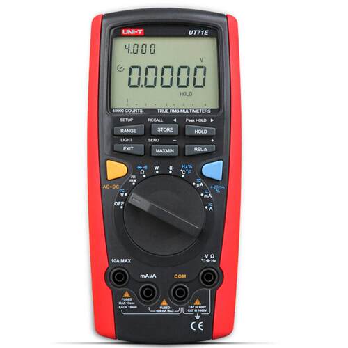 UT71E 万能表数字智能型万用表防烧可接电脑 功率 数据存储