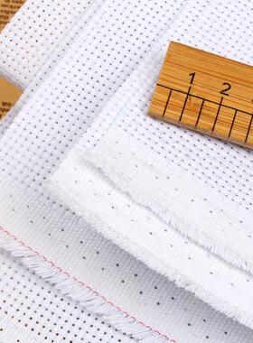 十字绣布11CT中格白色纯棉绣布股白布鞋垫面料学生手工课用