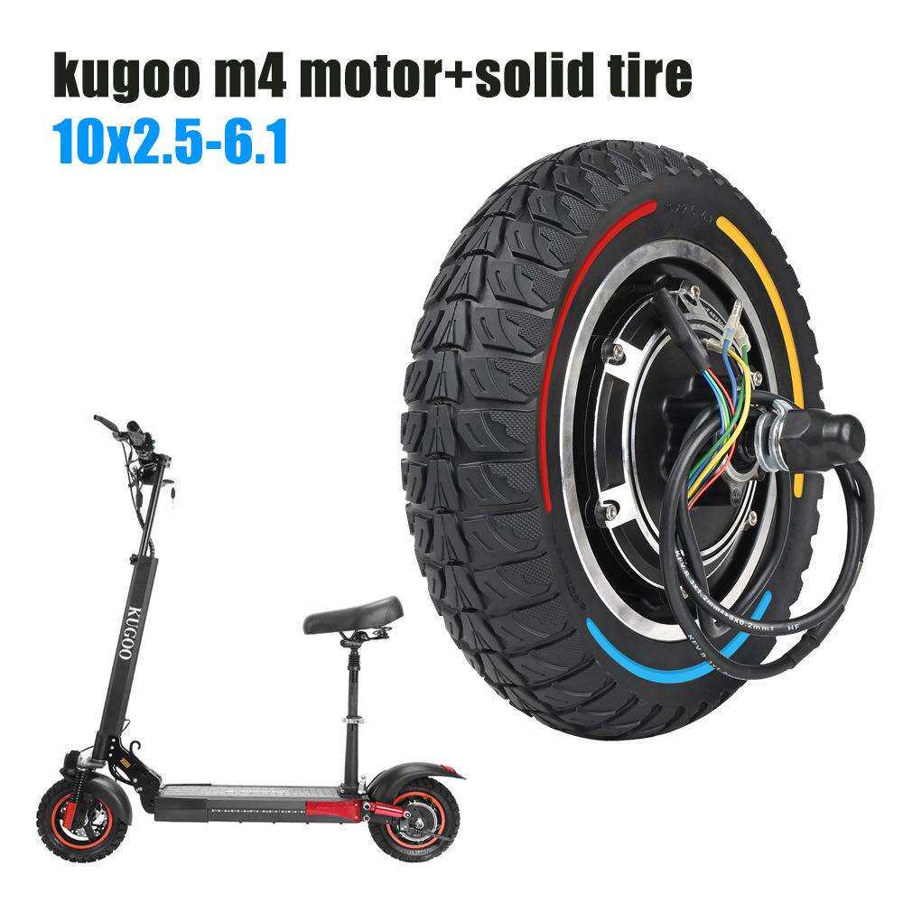 m4电机电动滑板车配件现货耐磨减震彩色10*2.5实心轮胎