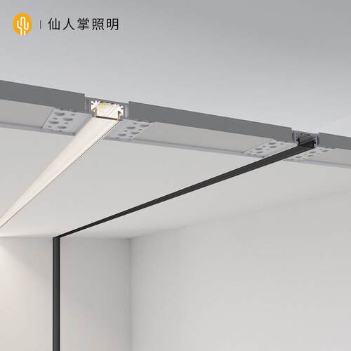 仙人掌照明无边框线 线性LED灯带嵌入式线 线条灯墙面天花气氛灯