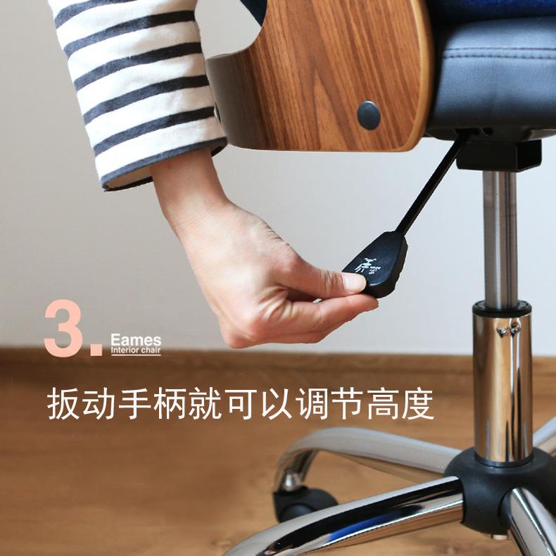 艺术电脑欧式家用办公椅子实学生JQA椅靠背椅转椅座椅椅用木