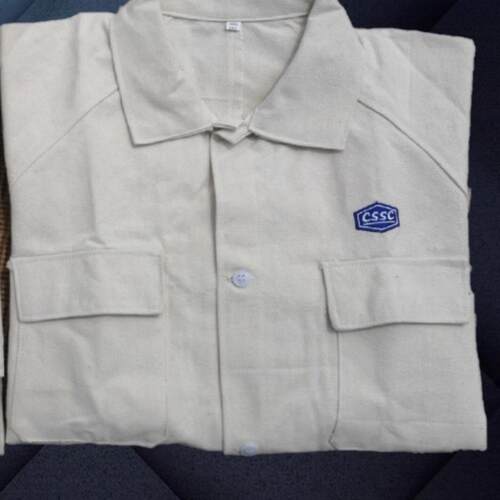 中船江南造船厂电焊服优质棉帆布加厚工作服套装耐磨耐烫CSSC工装