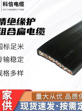 厂家直供规格多样可做YVFB YFFB丁晴绝缘护套组合扁电缆