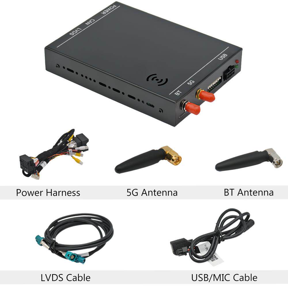 原车屏升级无线carplay/安卓Auto解码器适用大众MIB1/ MIB2分体机