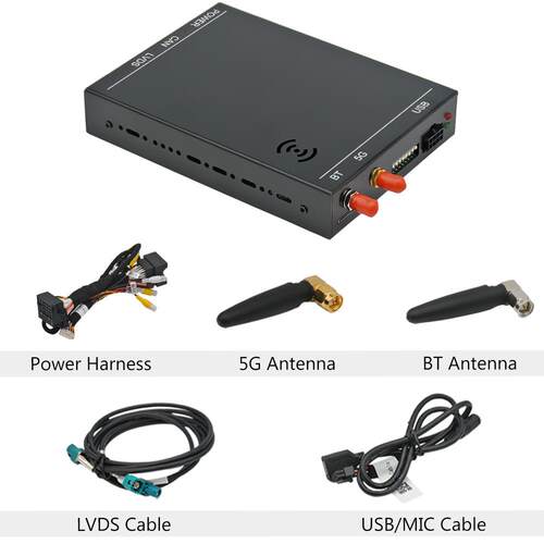 原车屏升级无线carplay/安卓Auto解码器适用大众MIB1/ MIB2分体机