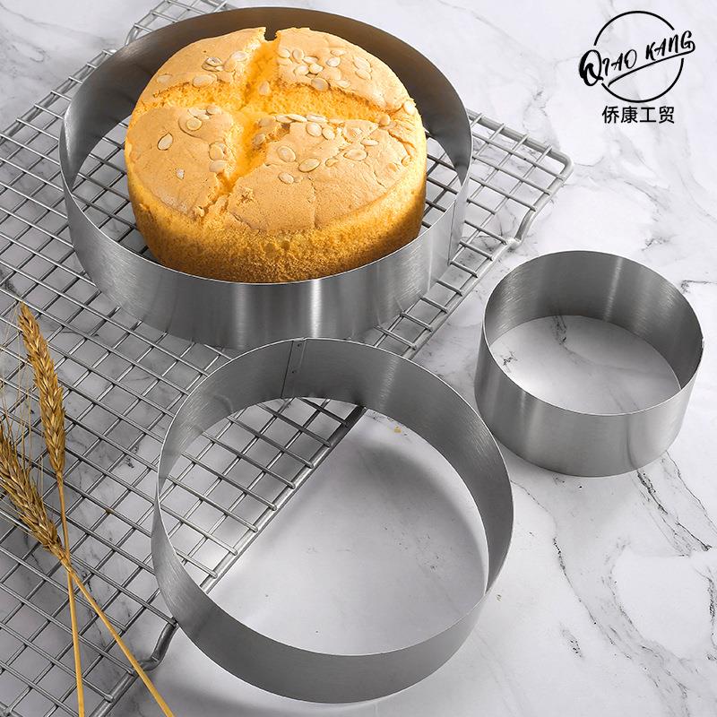 烘焙工具DIY不锈钢慕斯圈蛋糕模蛋糕圈三件套做蛋糕工具用品