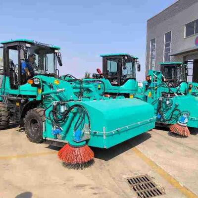 滑移装载机渣土路面清扫车路基工地施工叉车式升降路面清扫车