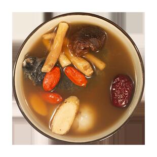 广东女性双补汤党参阿胶炖乌鸡汤料滋补品药膳食材煲汤材料包