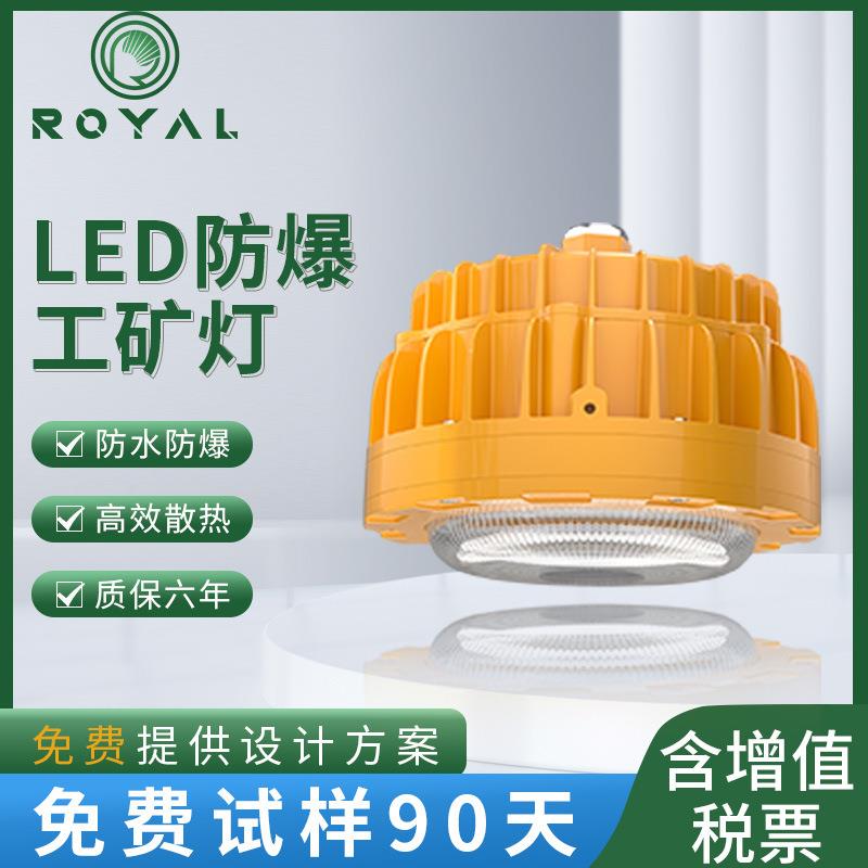 江苏荣亚LED工矿灯防尘防水防爆平台弯杆吸顶用吊灯照明灯具耐用