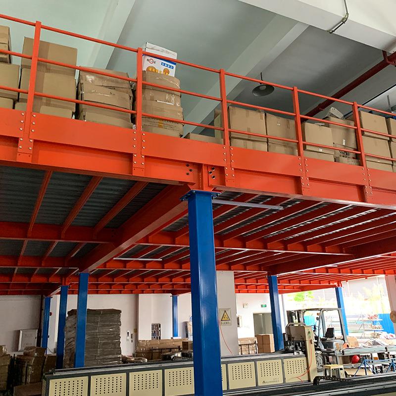 阁楼台货架钢搭结构厂仓房仓库车平间储二层358隔层建储物阁楼货