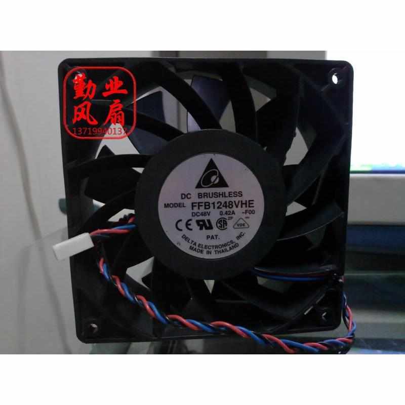 。台达 12CM/厘米变频器风扇 12038 48V 0.42A FFB1248VHE 双滚珠